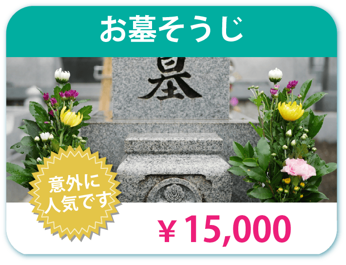 お墓掃除 15000円 人気