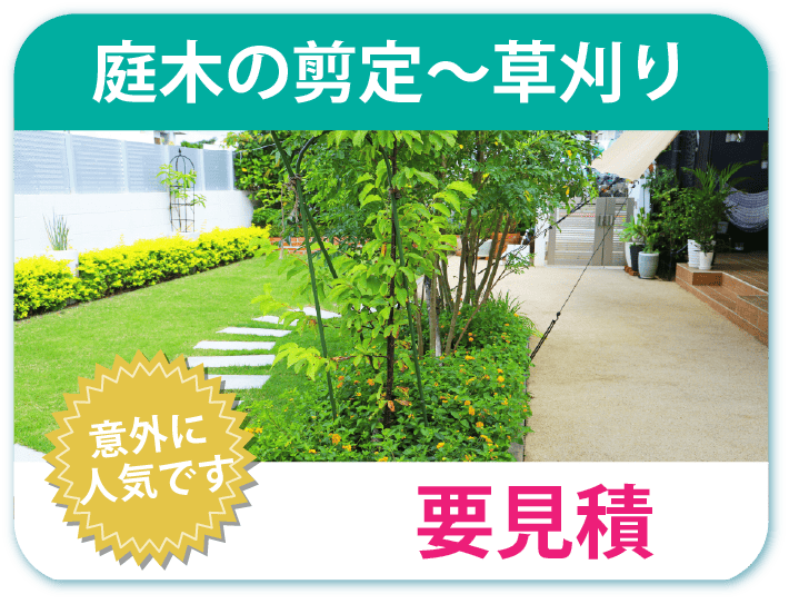 庭木の剪定~草刈り 要見積り 人気